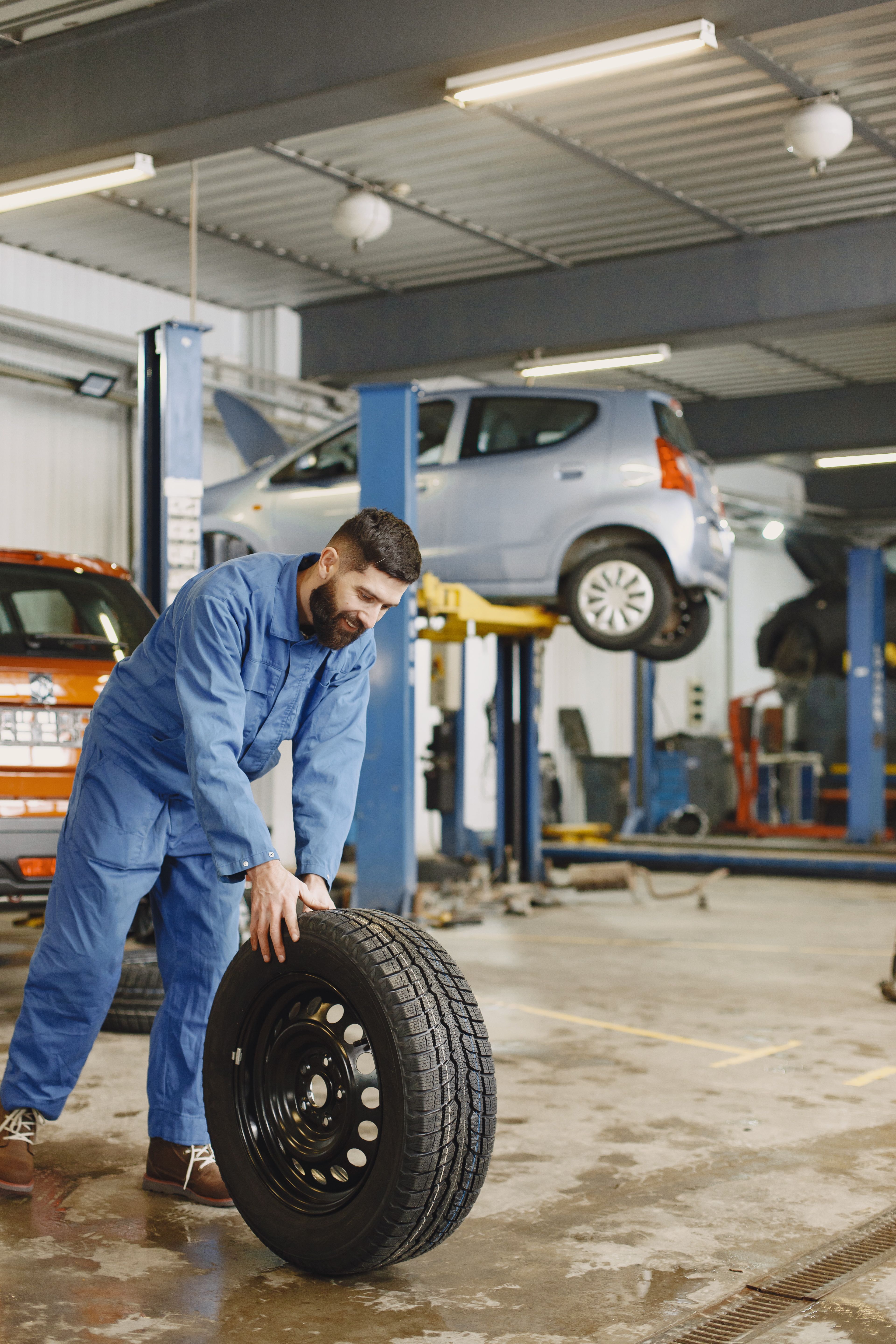 Tire balancing service